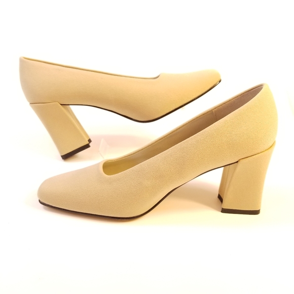 Jasmin Classic Beige/Khaki Fabric Pumps/Heels - Picture 7 of 14